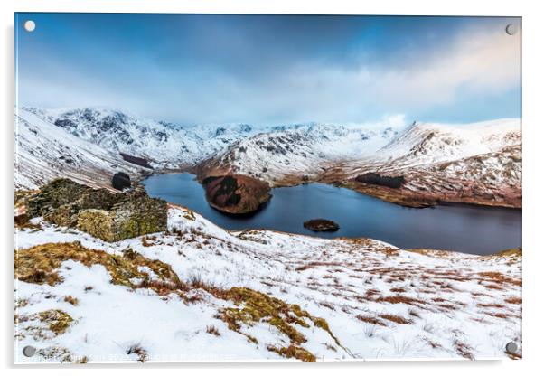 Haweswater Reservoir, Lake District Acrylic by Jim Monk