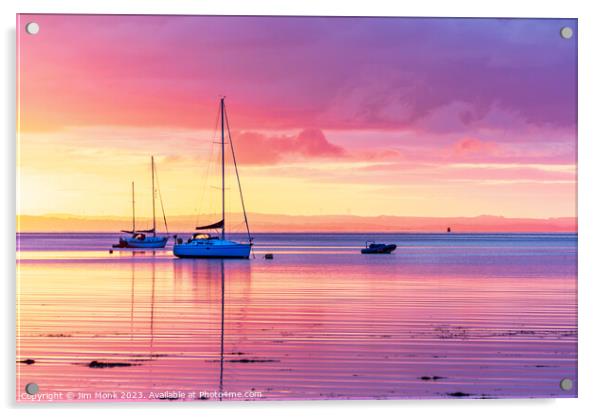 Lamlash Sunrise on the Isle Of Arran Acrylic by Jim Monk