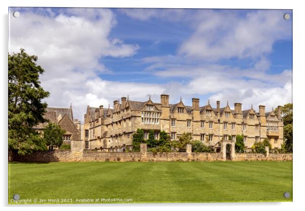 Merton College, Oxford Acrylic by Jim Monk