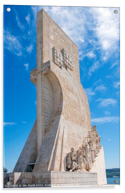Monument to the Discoveries, Lisbon Acrylic by Jim Monk