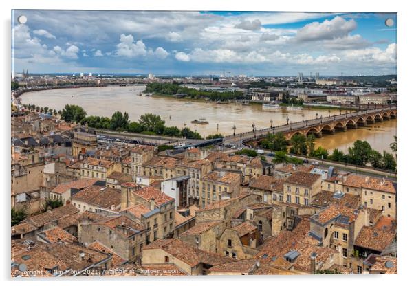 Bordeaux city, France  Acrylic by Jim Monk
