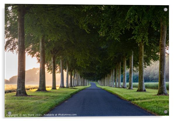 Beech Avenue, Moor Crichel Acrylic by Jim Monk