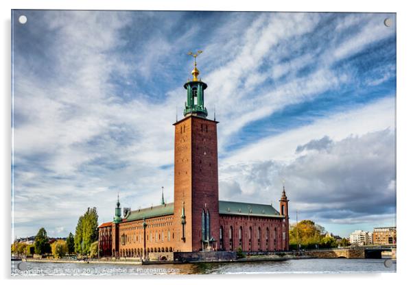 Stockholm City Hall Acrylic by Jim Monk