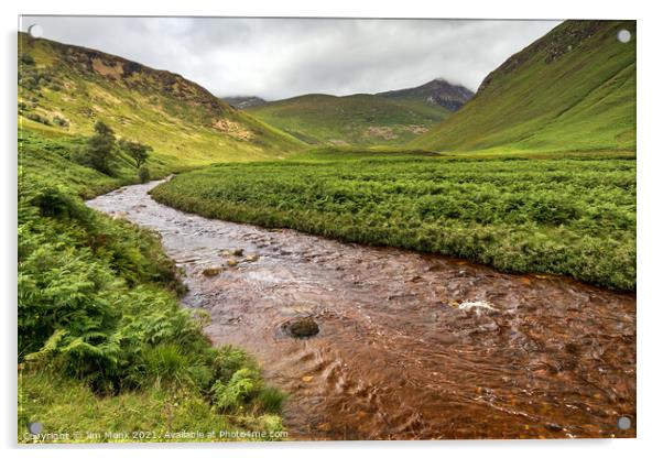 Glen Rosa Water, Isle of Arran Acrylic by Jim Monk