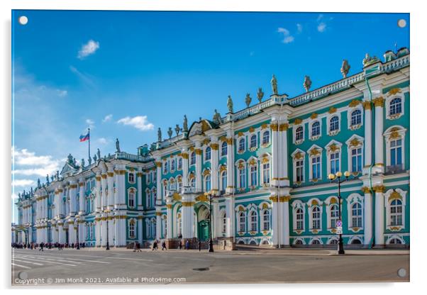 The Winter Palace, St Petersburg Acrylic by Jim Monk