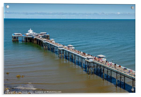 Llandudno Pier, North Wales Acrylic by Jim Monk