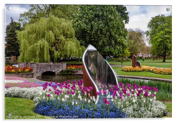 Queens Park in Loughborough Acrylic by Jim Monk