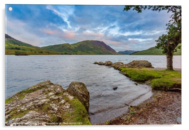 Crummock Water Acrylic by Jim Monk