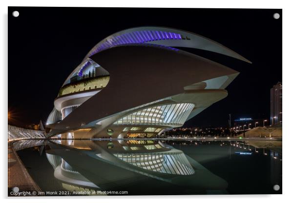 City of Arts and Sciences, Valencia. Acrylic by Jim Monk