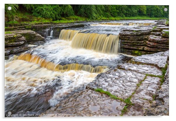 Aysgarth Lower Falls, Yorkshire Dales Acrylic by Jim Monk
