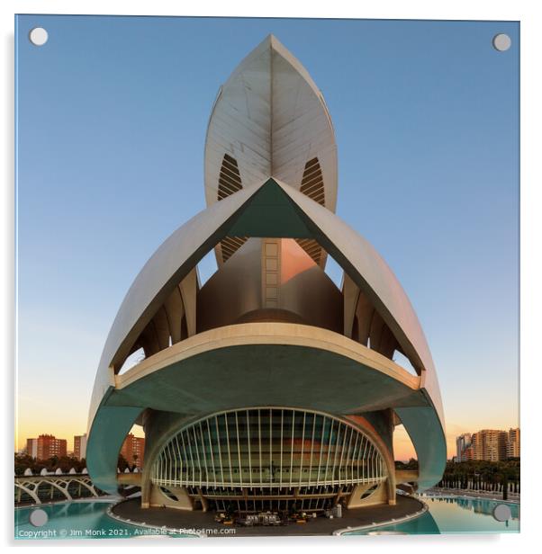 City of Arts and Sciences in Valencia, Spain Acrylic by Jim Monk