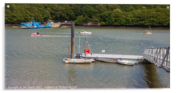 River Fal crossing, Cornwall Acrylic by Jim Monk