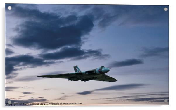 Last Flight of the Vulcan Acrylic by Tony Gaskins