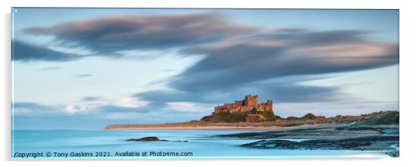 Approaching Storm, Bamburgh Castle  Acrylic by Tony Gaskins