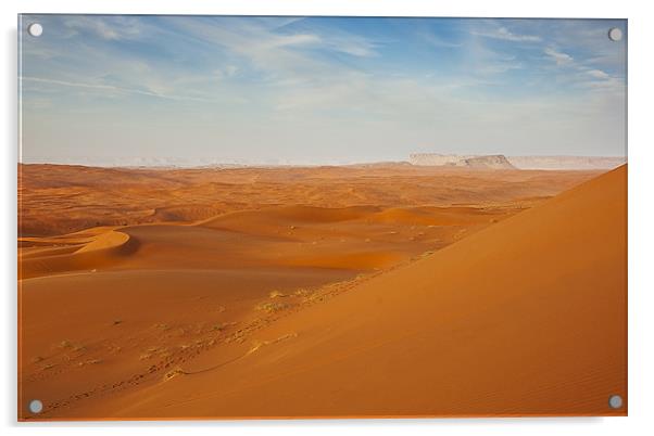 The Red Sands, Riyadh Acrylic by Simon Curtis