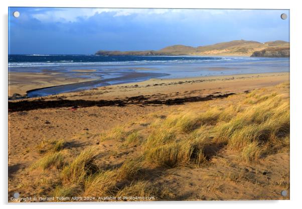 Balnakeil beach, near Durness, Sutherland, northern Scotland Acrylic by Geraint Tellem ARPS