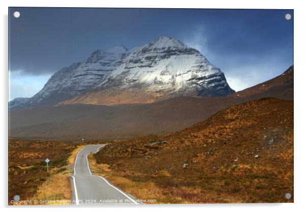 Liathach and Glen Torridon, Highland, Scotland Acrylic by Geraint Tellem ARPS