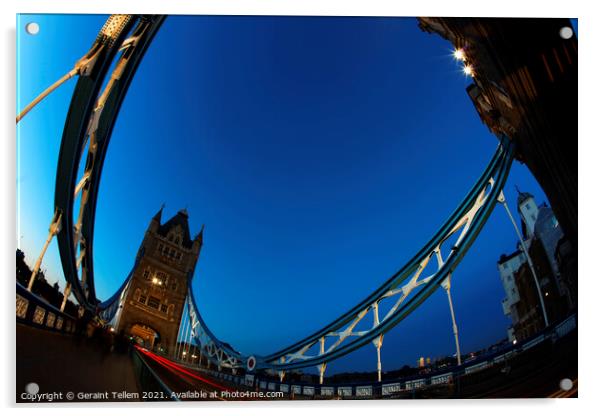 Tower Bridge, London, England UK Acrylic by Geraint Tellem ARPS