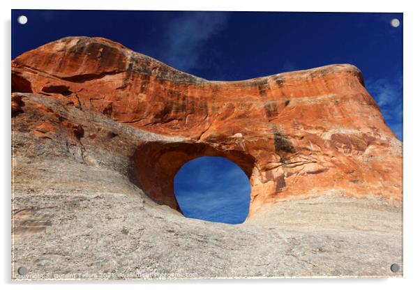 Tunnel Arch, Arches National Park, Utah, USA Acrylic by Geraint Tellem ARPS