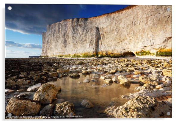 Seven Sisters cliffs near Birling Gap, East Sussex, England, UK Acrylic by Geraint Tellem ARPS