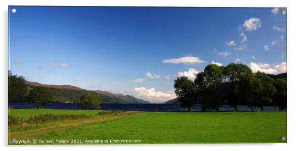 Loch Ness from Fort Augustus, Scotland Acrylic by Geraint Tellem ARPS