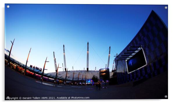 O2 Arena (Millennium Dome), Greenwich, London Acrylic by Geraint Tellem ARPS