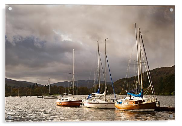Boats at Windermere Acrylic by Jeni Harney