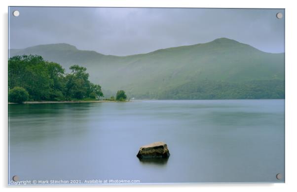Derent Water Lake District Acrylic by Mark Stinchon