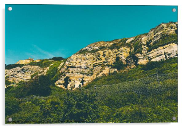 Stonerock Cliff Acrylic by Grace Wallace