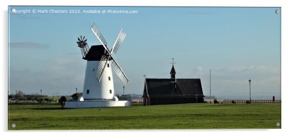 Lytham Windmill Acrylic by Mark Chesters