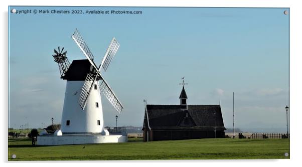 Lytham St Annes windmill Acrylic by Mark Chesters
