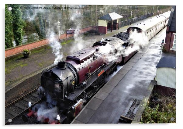 OMAHA Steam Train 2 Acrylic by Mark Chesters