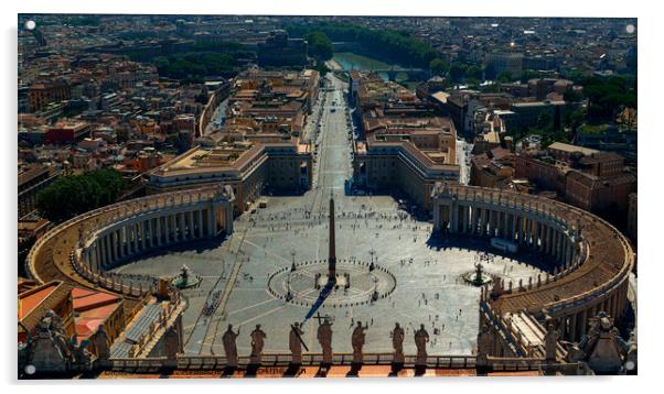 St. Peter's Square Acrylic by Jeff Bleasdale