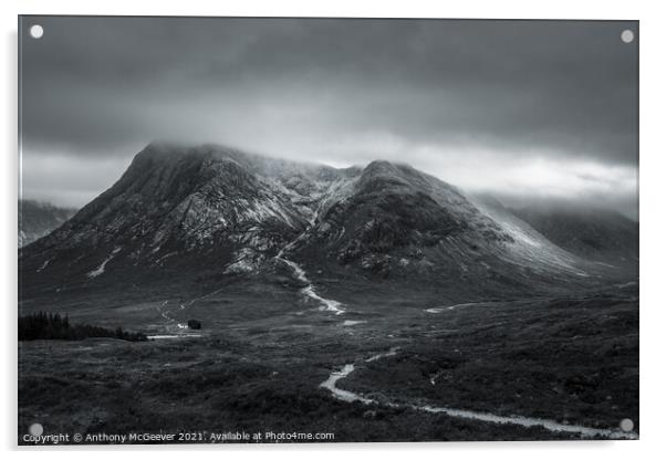 Buachaille Etive Mòr Acrylic by Anthony McGeever