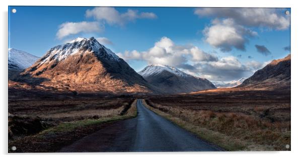 The Road to Glen Etive  Acrylic by Anthony McGeever
