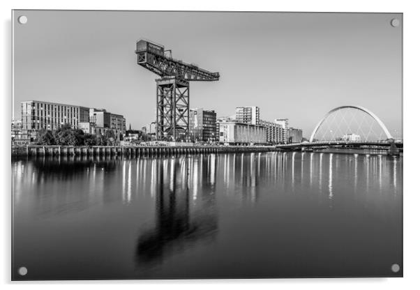 Finnieston Crane and Squinty Bridge  Acrylic by Anthony McGeever