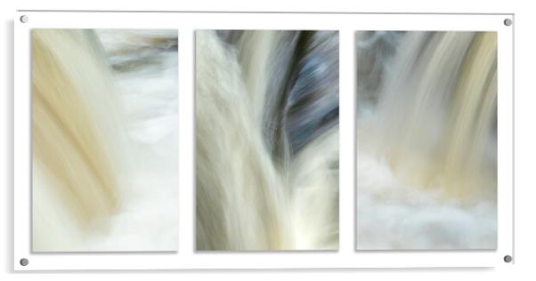 Triptych Cascade Acrylic by Anthony McGeever