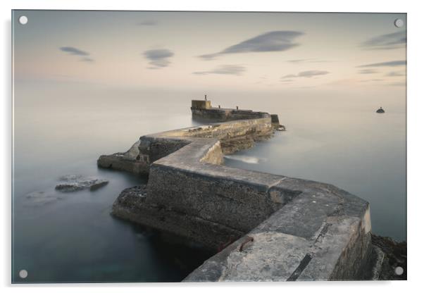 St Monans pier  Acrylic by Anthony McGeever