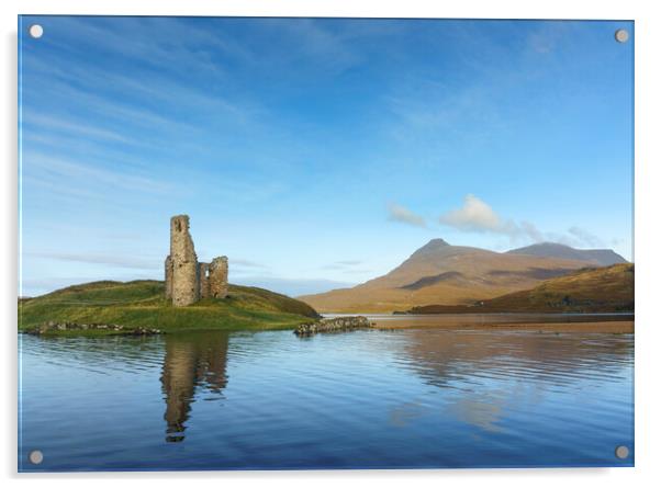 Ardvreck Castle  Acrylic by Anthony McGeever
