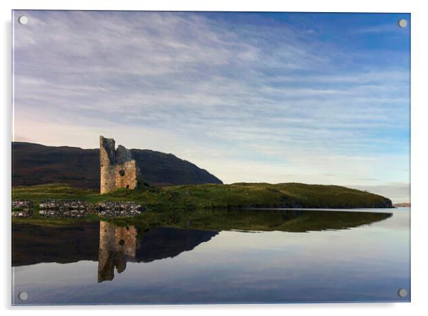 Ardvreck Castle Sunrise  Acrylic by Anthony McGeever