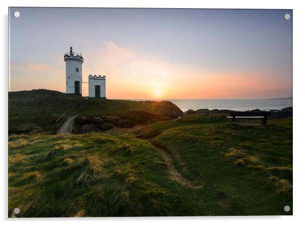 Elie Ness Lighthouse  Acrylic by Anthony McGeever