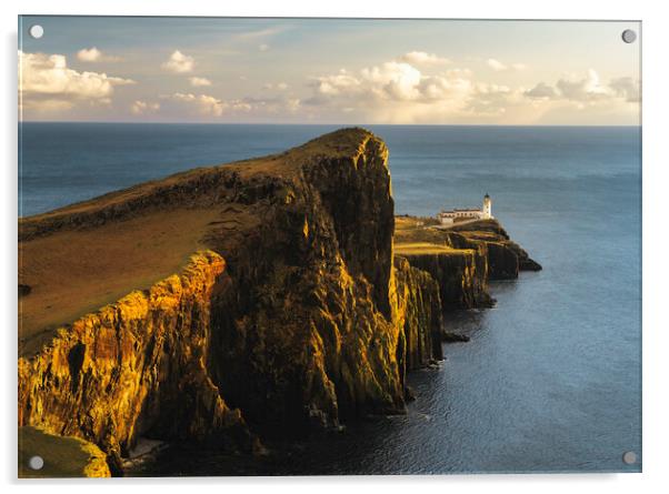 Neist Point Sunset Acrylic by Anthony McGeever