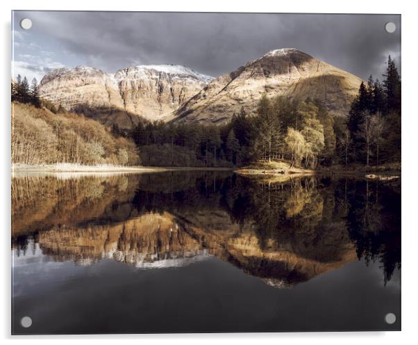 The Bonnie Lochans Of Glencoe  Acrylic by Anthony McGeever