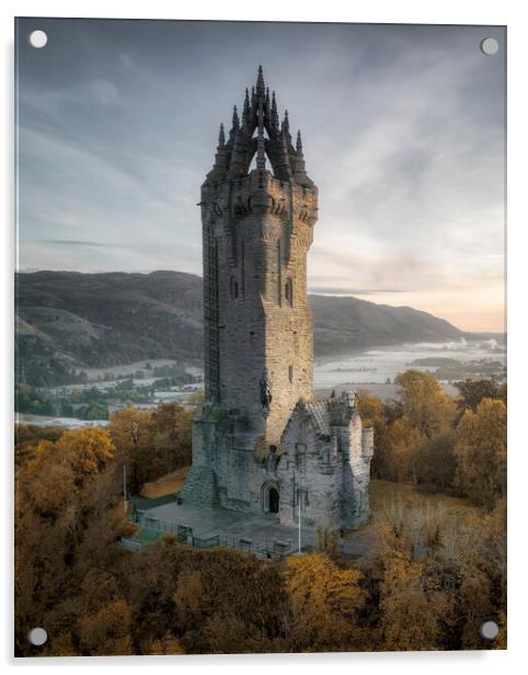 Stirling Wallace Monument Acrylic by Anthony McGeever