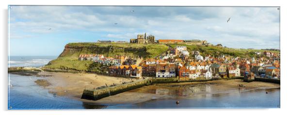 Whitby Panorama  Acrylic by Anthony McGeever
