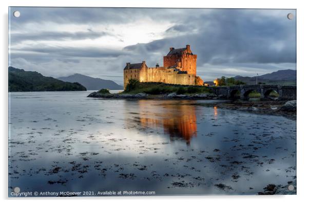 Eilean Donan Castle  Acrylic by Anthony McGeever