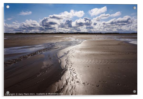 Low tide at Sutton-on-Sea on the Lincolnshire coas Acrylic by That Foto