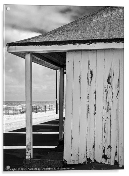 Mablethorpe Beach hut at the seafront Acrylic by That Foto