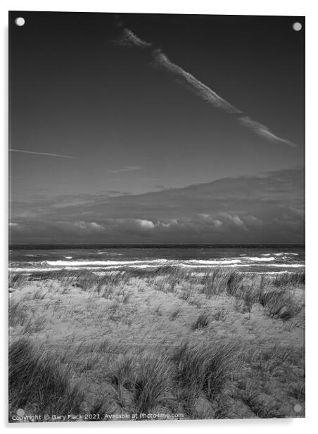 Mablethorpe Seaside in Monochrome Acrylic by That Foto