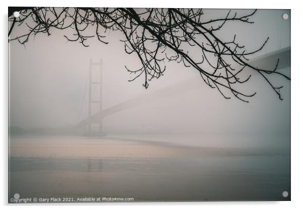 Humber Bridge in the Mist Acrylic by That Foto